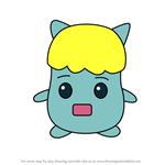 How to Draw Fortetchi from Tamagotchi