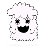 How to Draw Fuyuyutchi from Tamagotchi