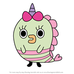 How to Draw Gaogaltchi from Tamagotchi