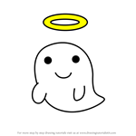 How to Draw Ghost Jr from Tamagotchi