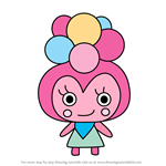 How to Draw Giragiratchi from Tamagotchi