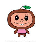 How to Draw Grippatchi from Tamagotchi