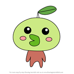 How to Draw Hatugatchi from Tamagotchi