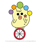 How to Draw Ichirinshatchi from Tamagotchi