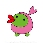 How to Draw Kikotchi from Tamagotchi