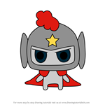 How to Draw Knighttchi from Tamagotchi