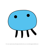 How to Draw Kuragetchi from Tamagotchi