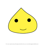 How to Draw Kuritchi from Tamagotchi