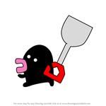 How to Draw Kyodai Onsenmoguratchi from Tamagotchi