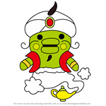 How to Draw Lamppatchi from Tamagotchi