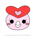 How to Draw Lovekotchi from Tamagotchi