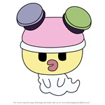 How to Draw Makamokotchi from Tamagotchi