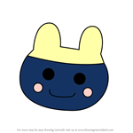 How to Draw Mameotchi from Tamagotchi