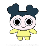 How to Draw Mimikotchi from Tamagotchi
