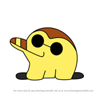 How to Draw Moguratchi from Tamagotchi