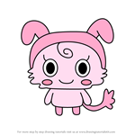 How to Draw Momotchi from Tamagotchi