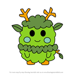 How to Draw Morijikatchi from Tamagotchi