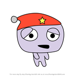 How to Draw Nemutchi from Tamagotchi