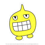 How to Draw Nikatchi from Tamagotchi