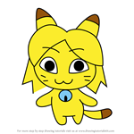How to Draw Nyankotchi from Tamagotchi