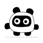 How to Draw Pantarotchi from Tamagotchi