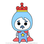 How to Draw Papaspetchi from Tamagotchi