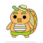 How to Draw Pichipapatchi from Tamagotchi