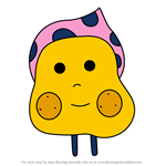 How to Draw Potetchi from Tamagotchi