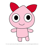 How to Draw Pyukitchi from Tamagotchi