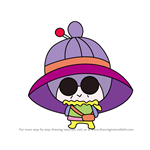 How to Draw Rena Obatchi from Tamagotchi