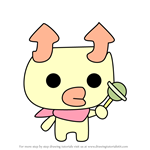 How to Draw Reportchi from Tamagotchi