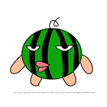 How to Draw Suikatchi from Tamagotchi