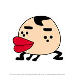How to Draw Tsuketchi from Tamagotchi