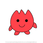 How to Draw Tulitchi from Tamagotchi