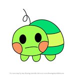 How to Draw Turtletchi from Tamagotchi