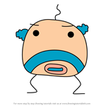 How to Draw Ura Oyajitchi from Tamagotchi