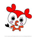 How to Draw Ura Zukyutchi from Tamagotchi