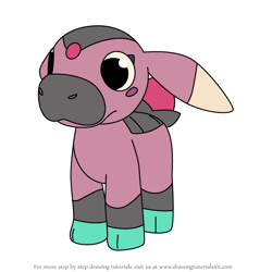 How to Draw Minttle from Temtem