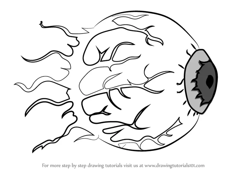 Learn Draw Eye Cthulhu Terraria Step Coloring Pages