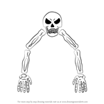 How to Draw Skeletron from Terraria