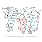 How to Draw Bahamut Cat from The Battle Cats