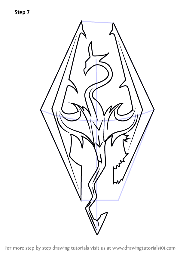 Learn How to Draw Skyrim Logo (The Elder Scrolls V: Skyrim) Step by