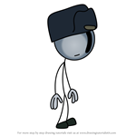 How to Draw Gnewt Stoneheel from The Henry Stickmin