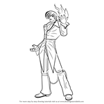 How to Draw Iori Yagami from The King of Fighters
