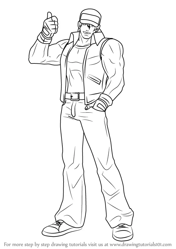 Learn How to Draw Terry Bogard from The King of Fighters (The King of ...