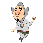 How to Draw David Jr. from The Legend of Zelda The Wind Waker