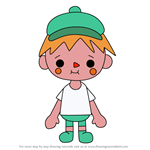 How to Draw Lil_ Riff from Toca Life World