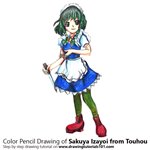 How to Draw Sakuya Izayoi from Touhou