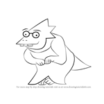 How to Draw Alphys from Undertale