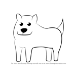 How to Draw Annoying Dog from Undertale